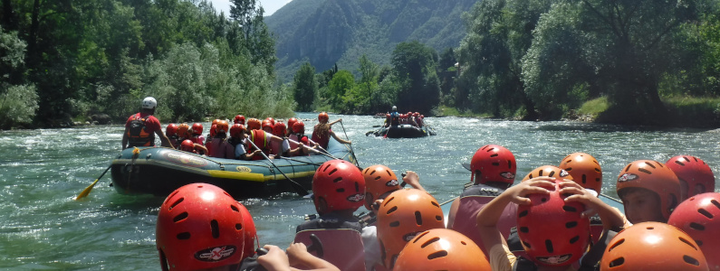 Immagine del Fiume Brenta durante la discesa